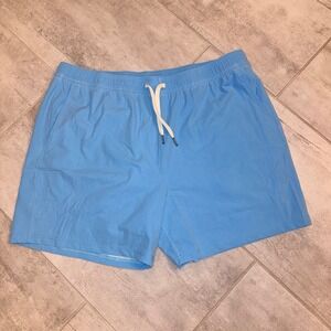 NWOT Fair Harbor XXL Mens Swim Trunks Shorts Blue Lined Drawstring Recycled
